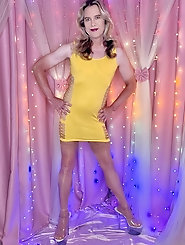 Sexy Trans Latina Wearing White Lingerie- Angel Stepsister