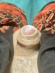 Dazzling shemale cutie is taking off her panties for cash