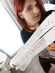 Sweet shemale mistress is having fun