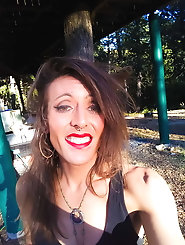 Long-legged tranny prostitutes get seminaked