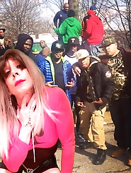 German shemale babe gets seminaked